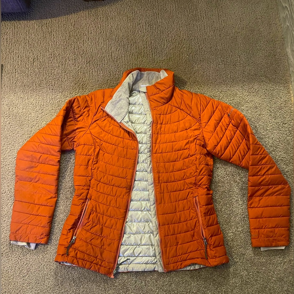 Women's Columbia Omni heat coat.